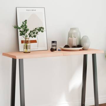 Table Top 120x50 cm Solid Wood Live Edge | HipoMarket UK