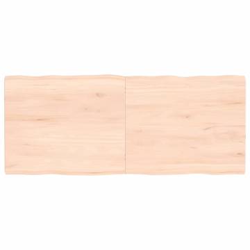 Table Top 120x50 cm Solid Wood Live Edge | HipoMarket UK