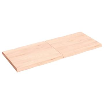 Table Top 120x50 cm Solid Wood Live Edge | HipoMarket UK