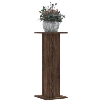 Stylish Brown Oak Plant Stands - 2 pcs 80 cm - Engineered Wood