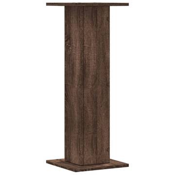 Stylish Brown Oak Plant Stands - 2 pcs 80 cm - Engineered Wood