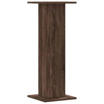 Stylish Brown Oak Plant Stands - 2 pcs 80 cm - Engineered Wood