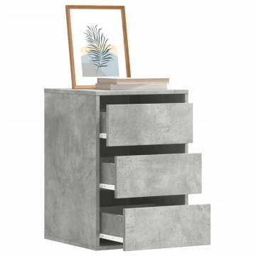 Corner Chest of Drawers - Concrete Grey | Hipomarket UK