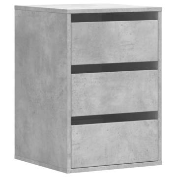 Corner Chest of Drawers - Concrete Grey | Hipomarket UK