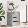 Corner Chest of Drawers - Concrete Grey | Hipomarket UK