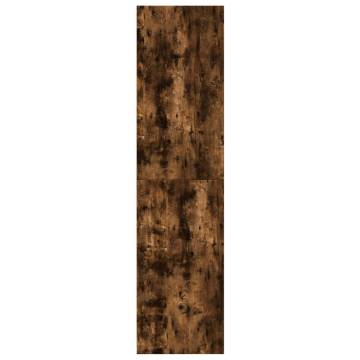 Stylish Smoked Oak Wardrobe - Engineered Wood 100x50x200 cm