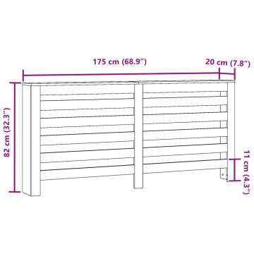 Radiator Cover Smoked Oak - Modern Engineered Wood Design