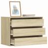  Corner Chest of Drawers Sonoma Oak 80x41x58 cm Engineered Wood Colour sonoma oak Size 80 x 41 x 58 cm Quantity in Package 1 