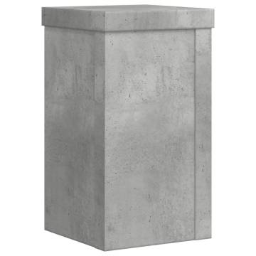 Concrete Grey Plant Stands - 2 pcs | Hipomarket