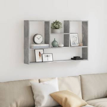 Wall Shelf Concrete Grey 99x15x60 cm - Stylish & Durable