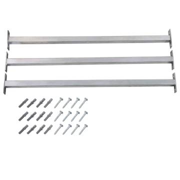 Adjustable Security Window Bars - 3 pcs | 710-1200 mm