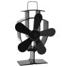 Heat Powered Stove Fan 5 Blades - Silent Comfort for Homes