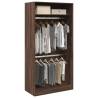  Wardrobe Brown Oak 100x50x200 cm Engineered Wood Colour brown oak Size 100 x 50 x 200 cm Quantity in Package 1 Amount 1 shelf 