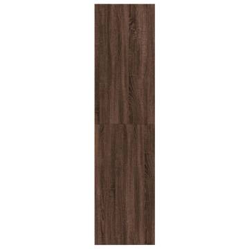 Stylish Brown Oak Wardrobe - 100x50x200 cm - Hipomarket