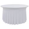  2 pcs Stretch Table Covers with Skirt 120x74 cm White Colour white Size 120 x 74 cm Quantity in Package 2 