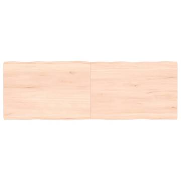 Untreated Solid Wood Table Top 120x40 cm | Live Edge