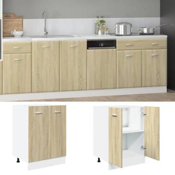 Sonoma Oak Bottom Cabinet - 60x46x81.5 cm | HipoMarket