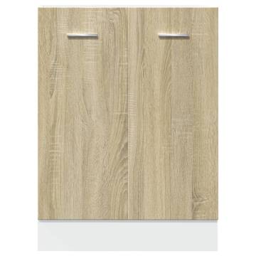 Sonoma Oak Bottom Cabinet - 60x46x81.5 cm | HipoMarket