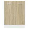 Sonoma Oak Bottom Cabinet - 60x46x81.5 cm | HipoMarket