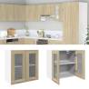  Hanging Glass Cabinet Sonoma Oak 60x31x60 cm Engineered Wood Colour sonoma oak Quantity in Package 1 Model hanging glass cabinet 60 cm Number of 