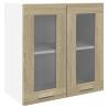 Hanging Glass Cabinet Sonoma Oak - 60x31x60 cm | HipoMarket