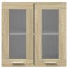 Hanging Glass Cabinet Sonoma Oak - 60x31x60 cm | HipoMarket