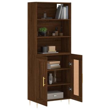 Highboard Brown Oak | Stylish Storage Solution | Hipomarket