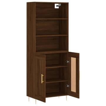 Highboard Brown Oak | Stylish Storage Solution | Hipomarket