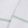 Floor Cloths 5 pcs White Green Stripes 50x60 cm - HipoMarket