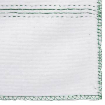 Floor Cloths 5 pcs White Green Stripes 50x60 cm - HipoMarket