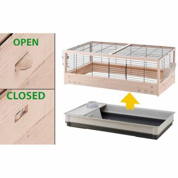 Ferplast Rabbit Cage Arena 120 - Stylish & Functional | Hipo Market