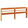 King Size Solid Wood Bed Frame - Wax Brown 150x200 cm