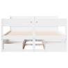 Bed Frame without Mattress White 140x200 cm Solid Wood Pine