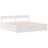 Bed Frame without Mattress White 140x200 cm Solid Wood Pine