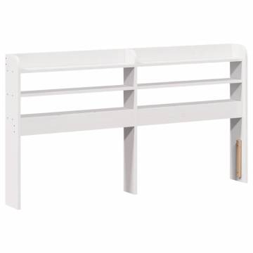 Bed Frame without Mattress White 140x200 cm Solid Wood Pine