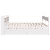 Bed Frame without Mattress White 140x200 cm Solid Wood Pine