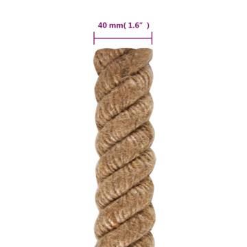 Jute Rope 25m Long | 40mm Thick - Versatile & Durable