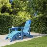 Garden Adirondack Chair with Footstool HDPE Aqua Blue Colour aqua blue Quantity in Package 1 Model armchair + footrest 