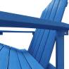 Aqua Blue Garden Adirondack Chair & Footstool | HDPE Outdoor Comfort