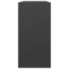 Firewood Rack Black 100x40x80 cm Steel - Durable Storage