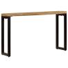 Stylish Console Table 120x35x76 cm - Solid Mango Wood & Steel