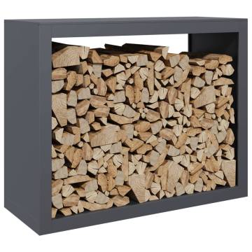 Firewood Rack Anthracite 100x40x80 cm Steel - Durable Storage