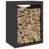 Firewood Rack Black 60x40x80 cm Steel - Durable & Stylish