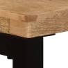 Stylish Console Table 120x35x76 cm - Solid Mango Wood & Steel