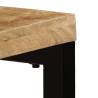 Stylish Console Table 120x35x76 cm - Solid Mango Wood & Steel