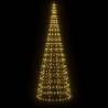 Christmas Tree Light on Flagpole - 550 LEDs Warm White 300 cm