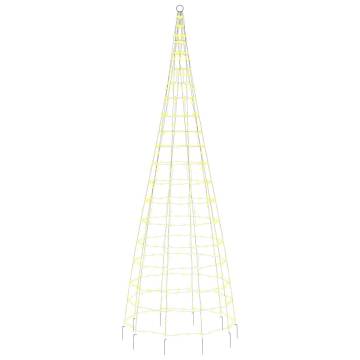 Christmas Tree Light on Flagpole - 550 LEDs Warm White 300 cm