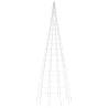 Christmas Tree Light on Flagpole - 550 LEDs Warm White 300 cm