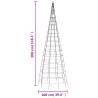 Christmas Tree Light on Flagpole - 550 LEDs Warm White 300 cm