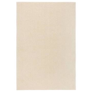 Elegant Cream Short Pile Rug 200x290 cm - Hipomarket